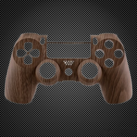 Wooden Effect Custom PS4 V2 JDM-040 Controller Front Shell