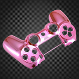 Chrome Pink Custom PS4 V2 JDM-040 Controller Front Shell