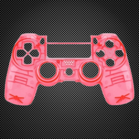 Crystal Pink Custom PS4 V2 JDM-040 Controller Front Shell