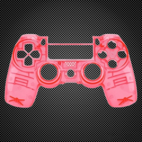 PS4 Slim/Pro JDS 040 V2 Controller Crystal Pink Custom Front Shell