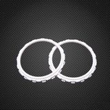 PS5 Controller Replacement White Analog/Thumbstick Rings Pair