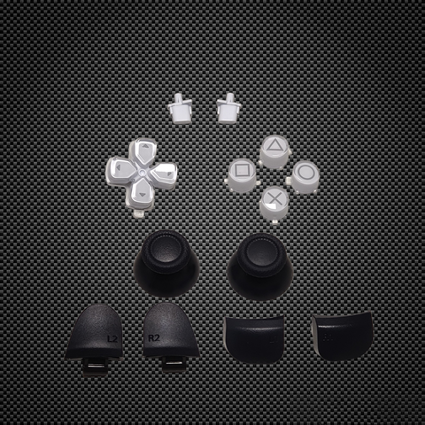 OEM Original Replacement Buttons Set For Sony PS5 Controller White/Black