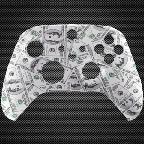 Money Dollar Bills Themed Xbox Series X/S Custom Controller Front Shell