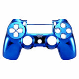 PS4 Slim/Pro JDS 040 V2 Controller Chrome Blue Custom Front Shell