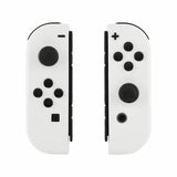 Nintendo Switch Joy-Con Controller Soft Touch White Custom Shell