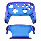 Nintendo Switch Pro Controller Soft Touch Chameleon Blue and Purple Custom Shell
