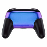 Nintendo Switch Pro Controller Soft Touch Chameleon Blue and Purple Custom Shell