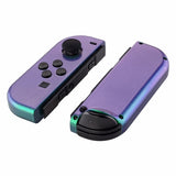 Nintendo Switch Joy-Con Controller Chameleon Green & Purple Custom Shell