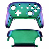 Nintendo Switch Pro Controller Soft Touch Chameleon Green and Purple Custom Shel