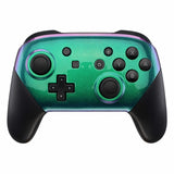 Nintendo Switch Pro Controller Soft Touch Chameleon Green and Purple Custom Shel