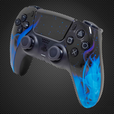 Blue Flames Themed PS5 Custom Dualsense Controller