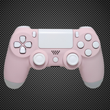 Official PS4 Controller V2 Custom Baby Pink & White Themed