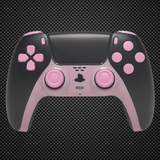 Black and Pink Themed PS5 Custom Dualsense Controller