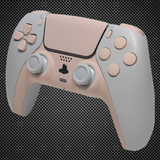 Arctic White Baby Pink PS5 Custom Dualsense Controller