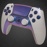 Arctic White Chameleon Blue PS5 Custom Dualsense Controller