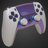 Arctic White Chameleon Blue PS5 Custom Dualsense Controller