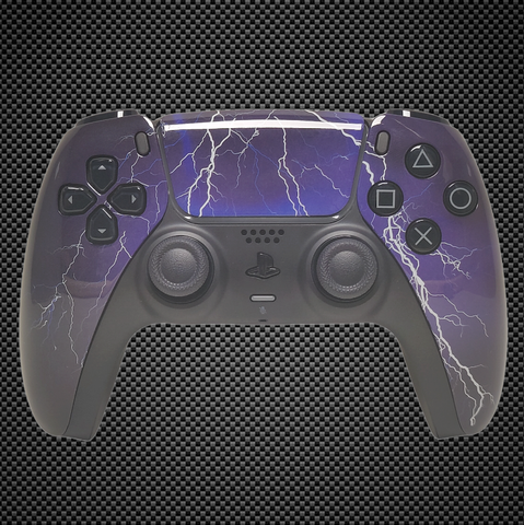 Thunder Lightning Themed PS5 Custom Dualsense Controller
