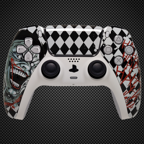 Evil Joker HA HA HA Themed PS5 Custom Dualsense Controller