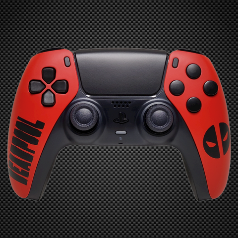 Deadpool Themed PS5 Custom Dualsense Controller