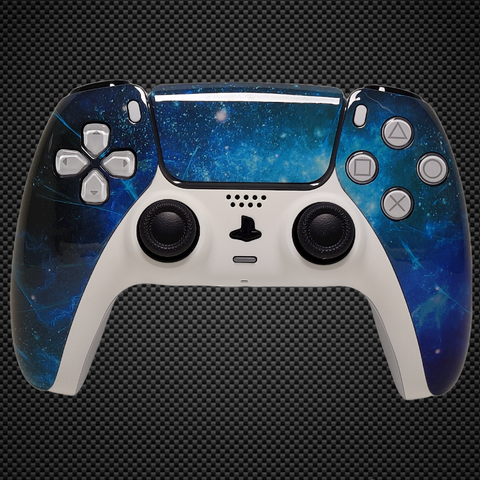 Blue Milkyway Stars Themed PS5 Custom Dualsense Controller