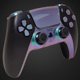 Black Chameleon Green Themed PS5 Custom Dualsense Controller