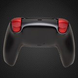 Black and Soft Touch Red Themed PS5 Custom Dualsense Controller