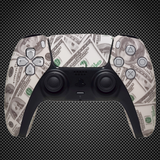 Money Dollar Bills Themed PS5 Custom Dualsense Controller