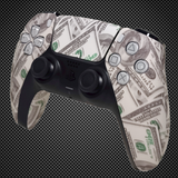 Money Dollar Bills Themed PS5 Custom Dualsense Controller