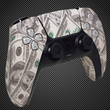 Money Dollar Bills Themed PS5 Custom Dualsense Controller