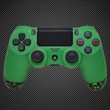 Official PS4 Controller V2 Custom Green 3D Splash Themed