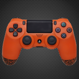 Orange 3D Splash Themed Official PS4 Controller V2 Custom