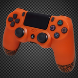 Orange 3D Splash Themed Official PS4 Controller V2 Custom