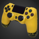 Yellow 3D Splash Themed Official PS4 Controller V2 Custom