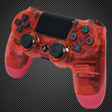 Official PS4 Controller V2 Custom Crystal Transparent/Clear Pink Themed