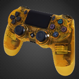 Crystal Transparent/Clear Yellow Themed Official PS4 Controller V2 Custom