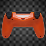 Crystal Transparent/Clear Orange Themed Official PS4 Controller V2 Custom