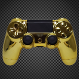 Chrome Gold Themed Official PS4 Controller V2 Custom