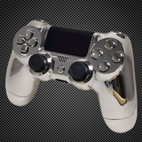 Chrome Silver Themed Official PS4 Controller V2 Custom