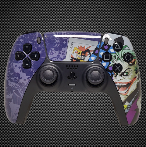 Comic Book Joker Themed PS5 Custom Dualsense Controller