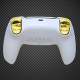 Arctic White Chrome Gold PS5 Custom Dualsense Controller
